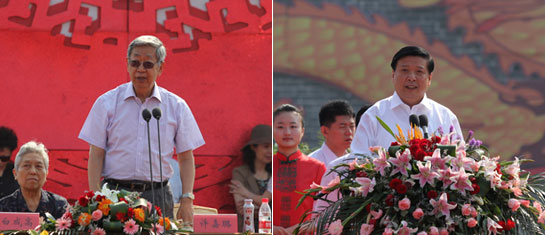 姜大明現(xiàn)場(chǎng)致辭 許嘉璐宣布非博會(huì)開幕