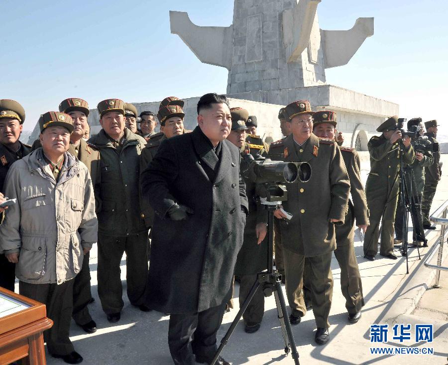 (國際)(1)金正恩到場指導(dǎo)朝鮮炮兵實(shí)彈射擊訓(xùn)練