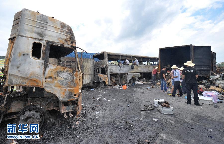 7��19���������ˆT�������¹ʬF(xi��n)���� 7��19��3�r(sh��)���ң��������ٺ��Ͼ���(n��i)�ۑѶ�1309km̎�l(f��)����܇��ײ��ȼ�¹ʣ�����Ŀǰ���¹ʹ����5܇�������Ѵ_�J(r��n)38��������6���܂����t(y��)������